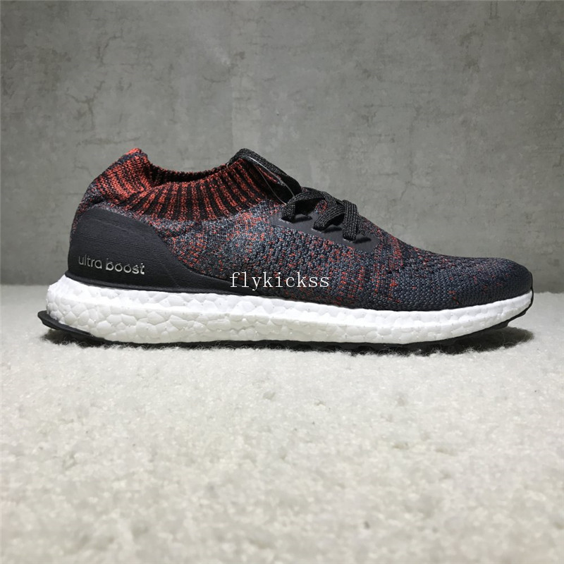 Adidas Ultra Boost Uncaged UB Sock Black Grey Red